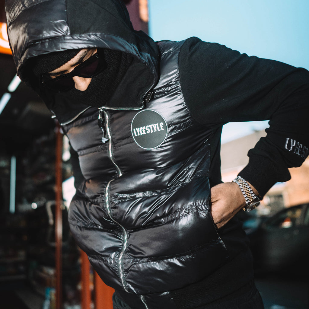 OG HYBRID QUILTED JACKET - BLACK