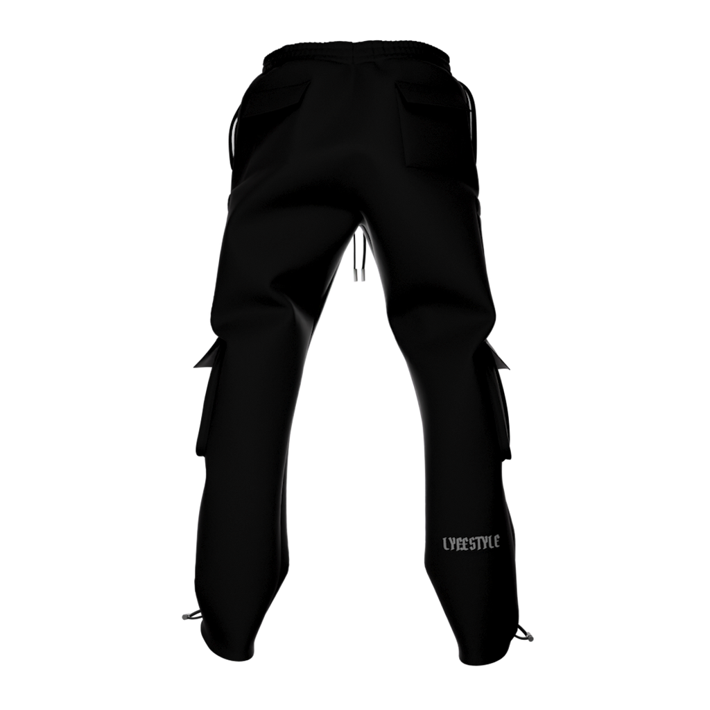 LUXE CARGO PANTS - BLACK