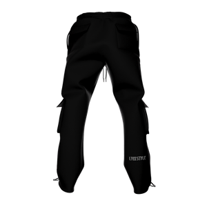 LUXE CARGO PANTS - BLACK