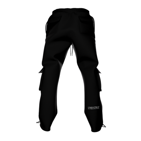 LUXE CARGO PANTS - BLACK