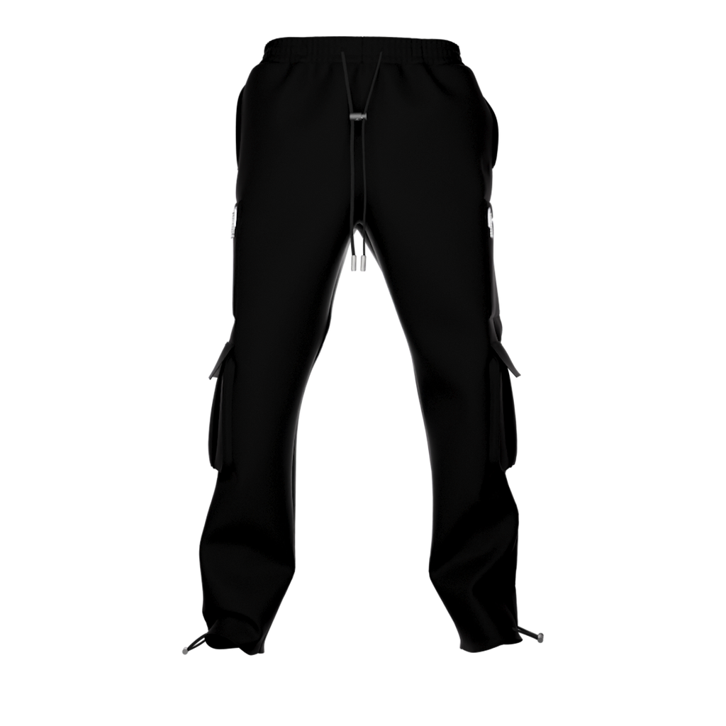 LUXE CARGO PANTS - BLACK