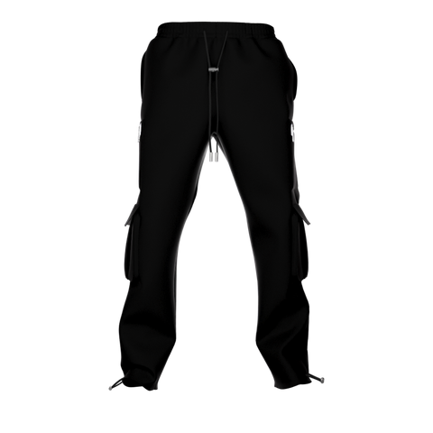 LUXE CARGO PANTS - BLACK