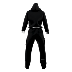 CHENILLE VARSITY TRACK SET - BLACK